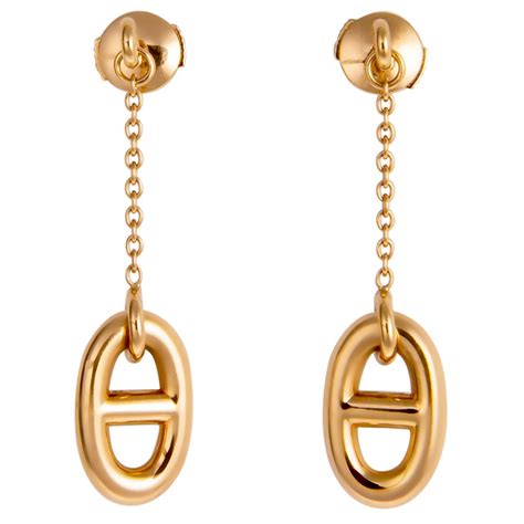 hermes eileen earrings rose gold|hermes gold earrings.